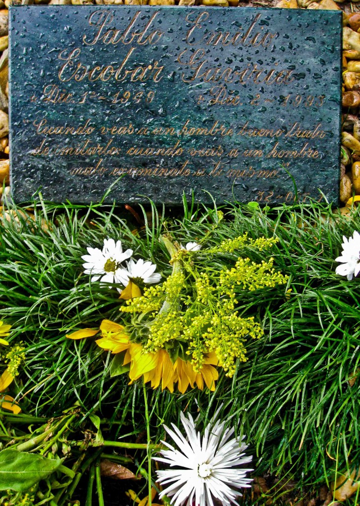 Latin America Travel Photography by Jamie Killen: The tombstone of Pablo Escobar, El Patron del Mal, Medellín, Colombia