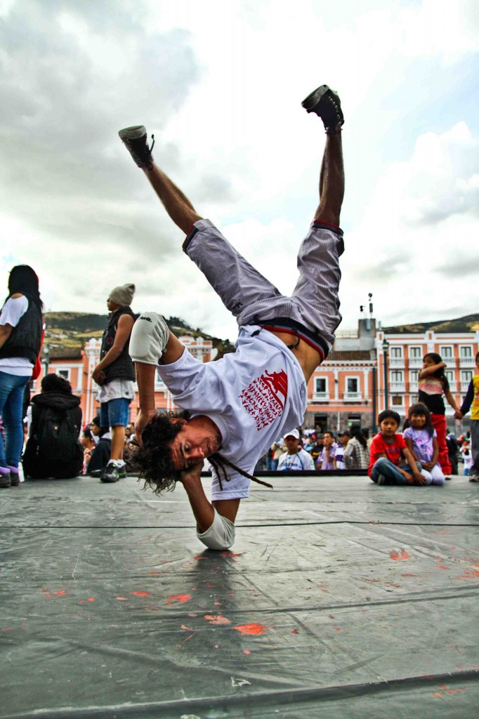 Latin America Travel Photography by Jamie Killen: El Miguel Iwias Crew Break Dance - Centro Historico - Quito, Ecuador